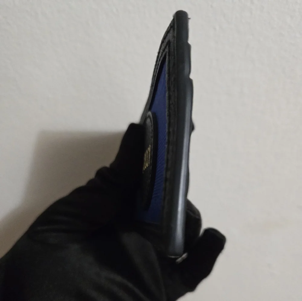 Gucci Off The Grid Rare Blue and Black Card Holder.